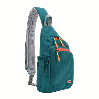 Nylon belt bag, Trendy Zipper Sling Bag with Side Pocket for Outdoor Sports