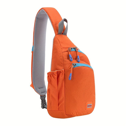 Nylon belt bag, Trendy Zipper Sling Bag with Side Pocket for Outdoor Sports
